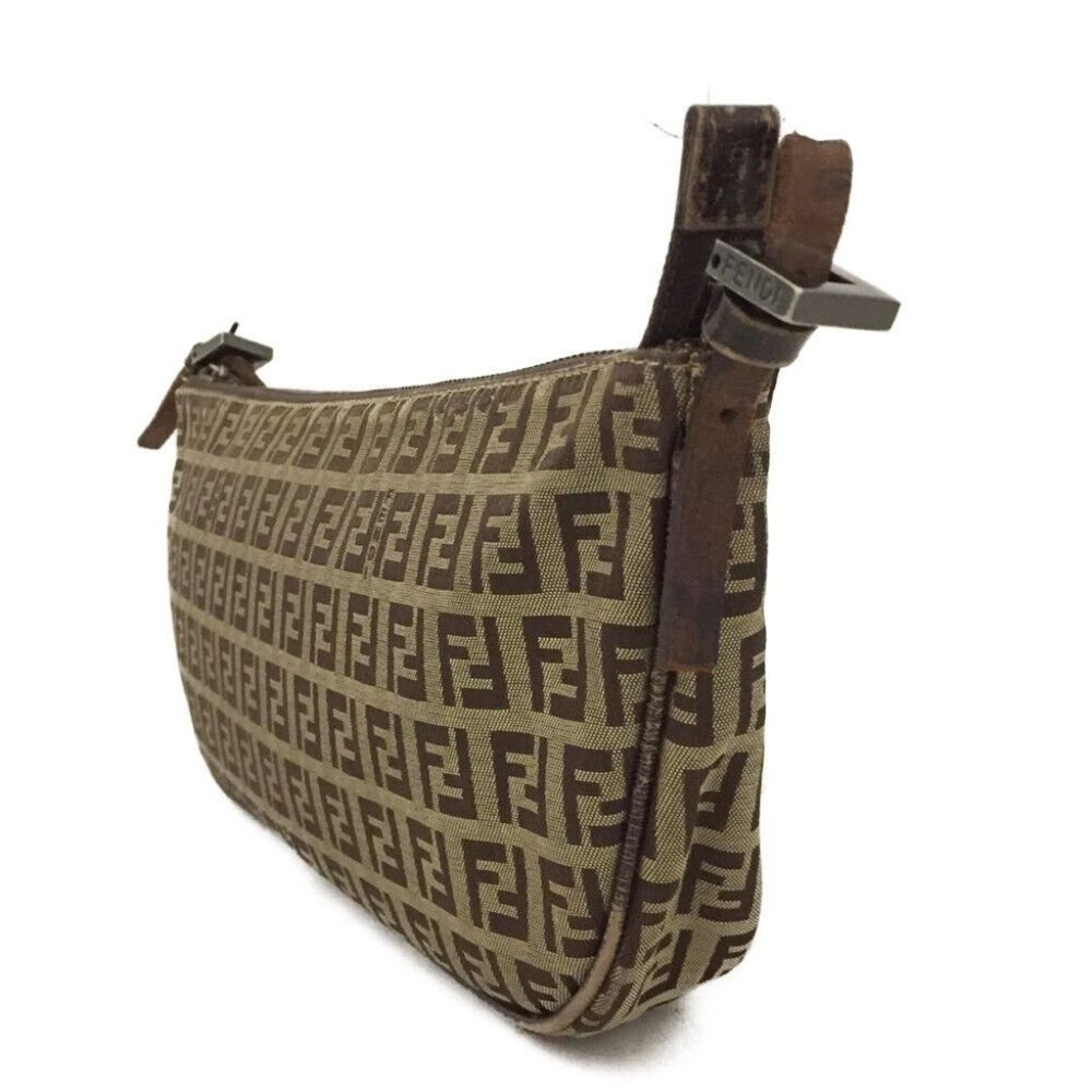 00114257# Fendi Shoulder Bag Canvas Zucca - Picture 2 of 12